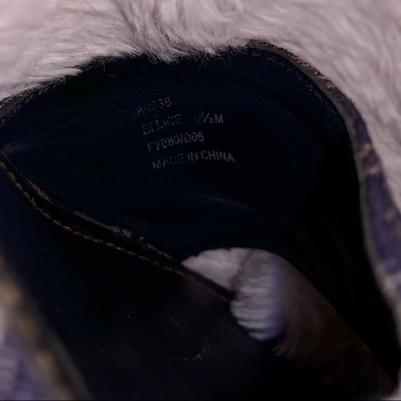 Coach Denim Blue and Tan ELLICE 8 1/2 Wedged Mules - Picture 4 of 4